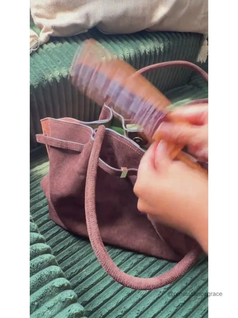 Faux Suede Tote Bag Women Handbags Shoulder Crossbody Commuter
